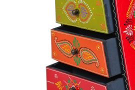 Wooden 4 Drawer Taper Box