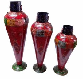 Iron Red and Blue Pot