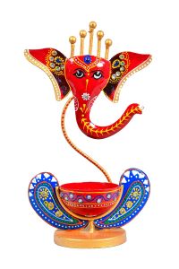 Ganesha Candle Holder - Assorted Colours