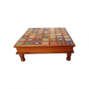 Tile Fitted Chowki (Honey)