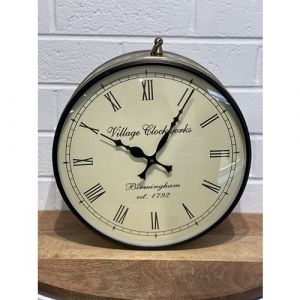 Iron Platform Clock 12"