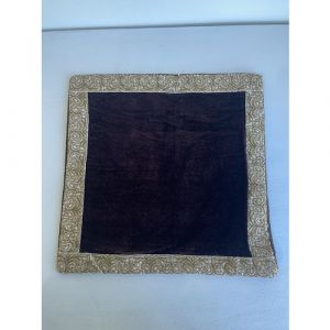 Brown and Golden Border Cushion Cover