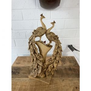 Resin Peacock Table Piece