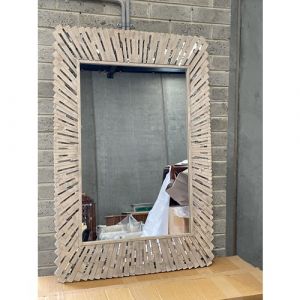 Wood Mosaic Giesel Mirror