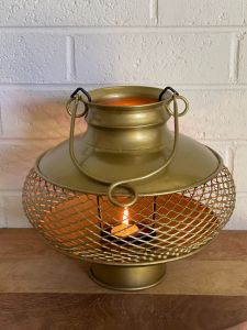 Golden Round Lantern