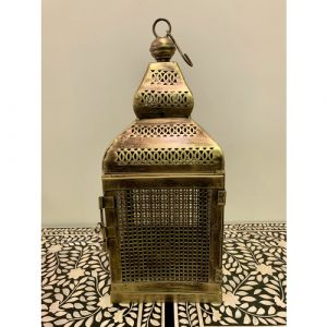 Iron Jali Lantern with Door