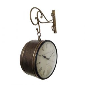 Retro Wall Clock in Copper 8-inch