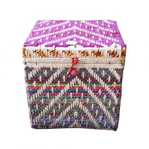 Iron Box Hand Woven Chindi And Soot (Large)