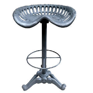 Adjustable Iron Tractor Seat Stool