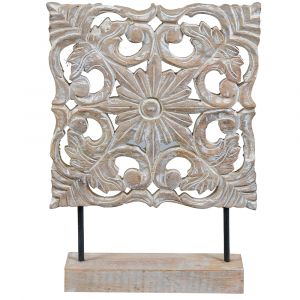 Mandala Carved Stand