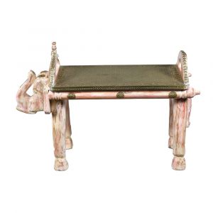 Wooden Elephant Bench