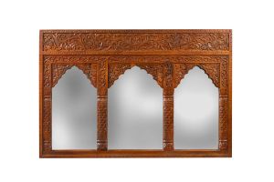 Triple Jharokha Mirror (Assorted Colours)