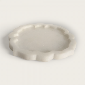 Marble Curved Tray (9 inch)