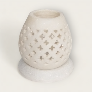 Marble Jali Candle Holder