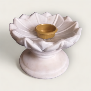 Marble Lotus Bowl (9 Inches)