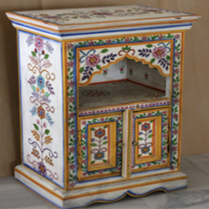 Wooden Hand-Painted 2 Door Cabinet