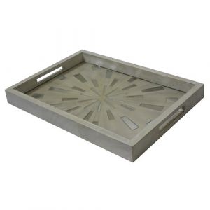 White Burst Tray