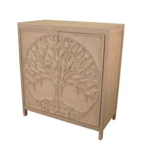 Wooden Tree of Life Cabinet
