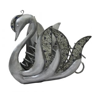 Iron Swan Mosaic Bottle Holder