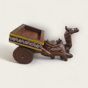 Wooden Camel with Cart