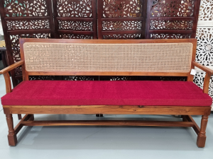 Traditional Cane Bench