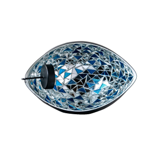 Blue Mosaic Wall Candle Holder