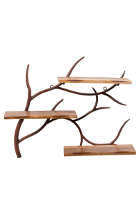Natural Branch Three Shelves 