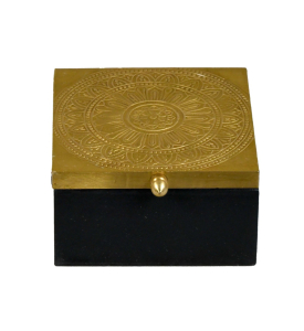 Brass Fitted Wooden Coasters