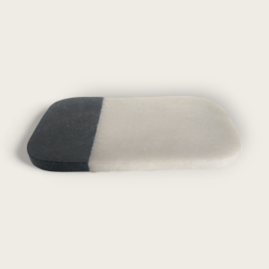 Marble Black and White Tray