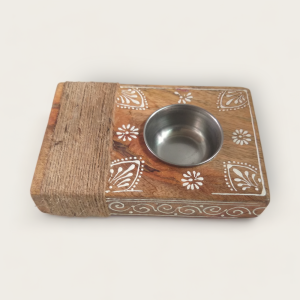 Rectangle Wooden Candle Holder