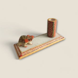 Marble Elephant Pen Stand 