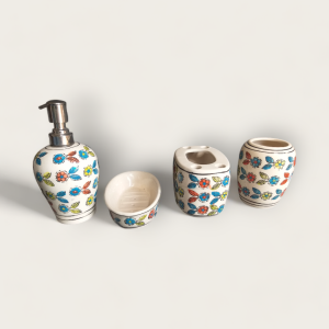 Ceramic Toilet Accessories (Assorted Colours)