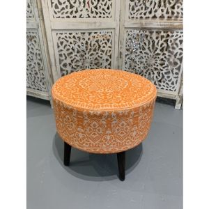 Colourful Foot Stool (Orange)