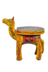 Wooden Camel Stool