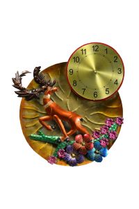 Iron Deer Clock