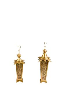 Iron Tower Lantern (Set of 2)