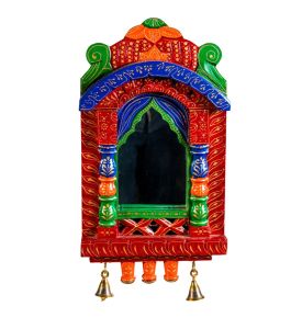 Small Handpainted Red Jharokha