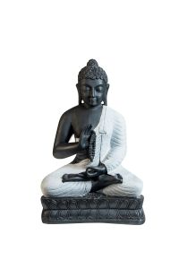 Resin Buddha Black And Gray Finish