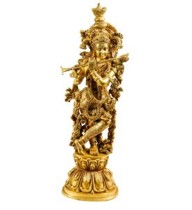 24 Inch Brass Krishna