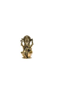 Lotus Brass Ganesha 4 inches