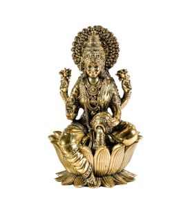 Brass Laxmi 4 inches