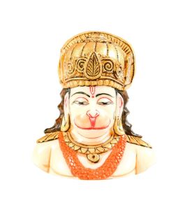 Hand Painted Hanuman Head