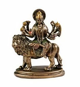 Resin Durga Copper Finish