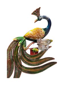 Peacock T light Wall Decor