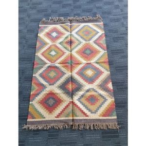 Handmade Jute Durrie (181cm x 123cm)