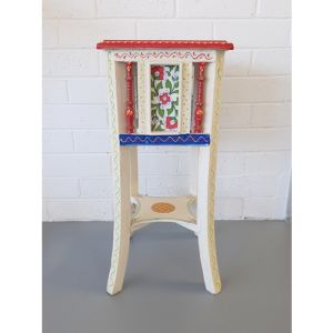 Hand Painted Tile Fitted Stool (Small)