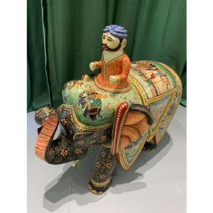 Hand Painted Resin Elephant