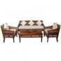 Timeless Handcrafted Sofa Set ( 3 + 1 + 1+ Coffee Table)