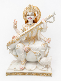 Marble Saraswathi Idol