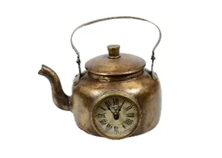 Brass Tea Kettle Clock